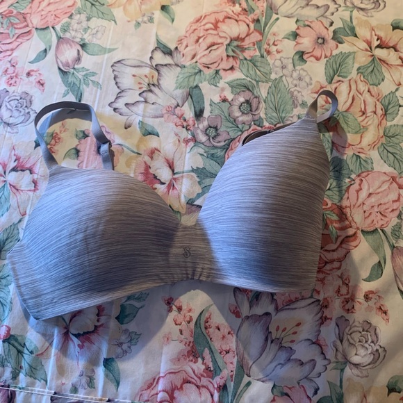 Victoria's Secret Other - Victoria's Secret Light Gray Wireless Bra Size 34 D